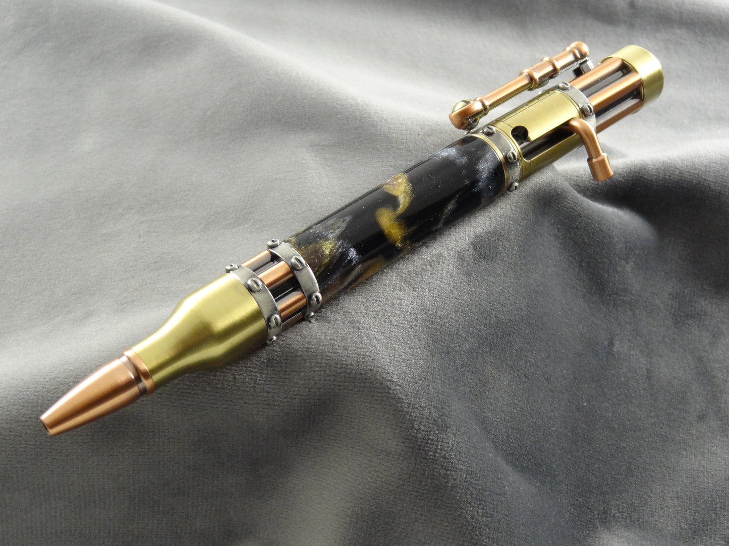 Steampunk Bolt Action Ink Pen