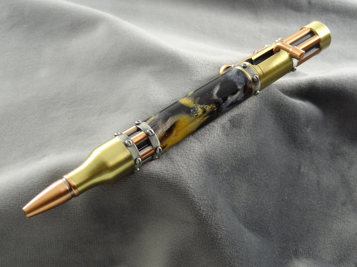 Steampunk Bolt Action Ink Pen