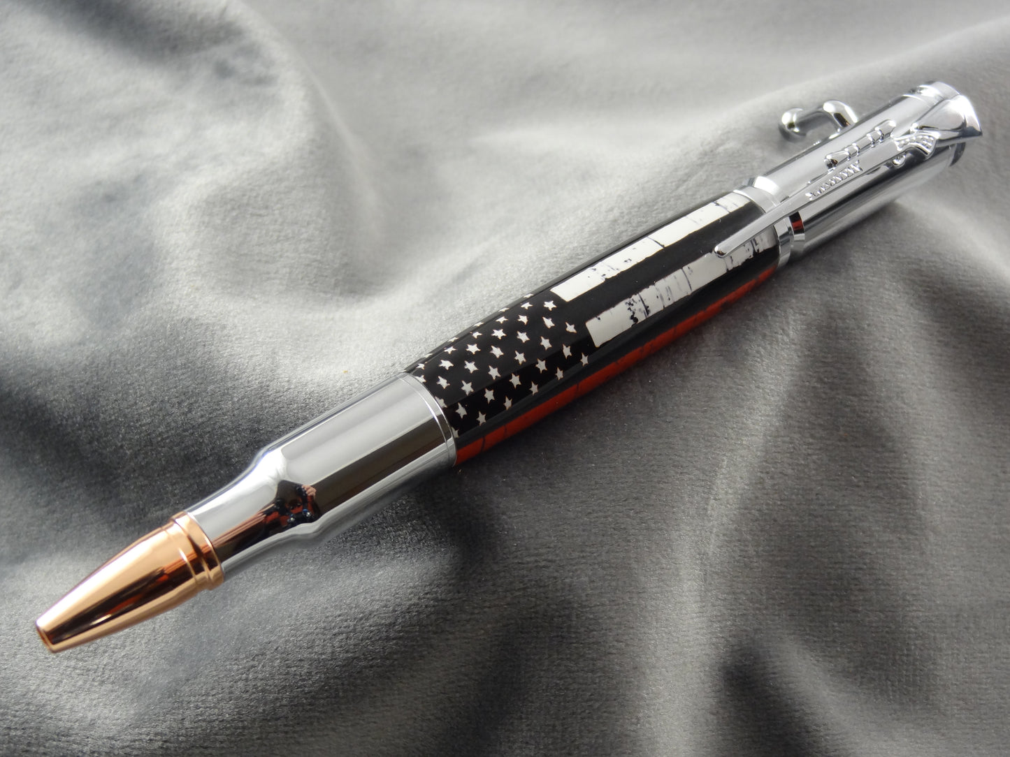 Thin Red Line Flag Ink Pen