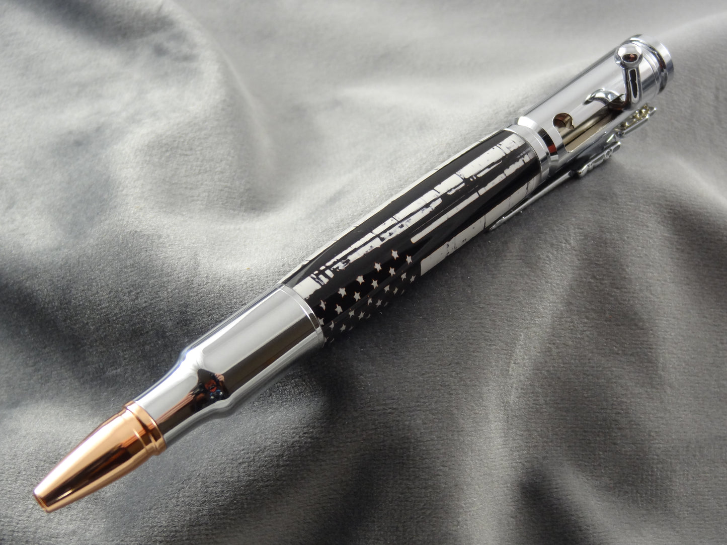 Thin Red Line Flag Ink Pen