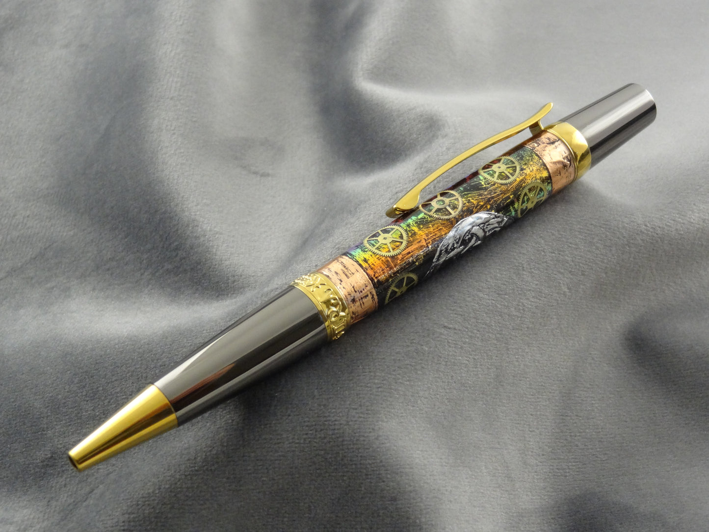 Zodiac Metalworks #40 Halo Watch Gears Ink Pen