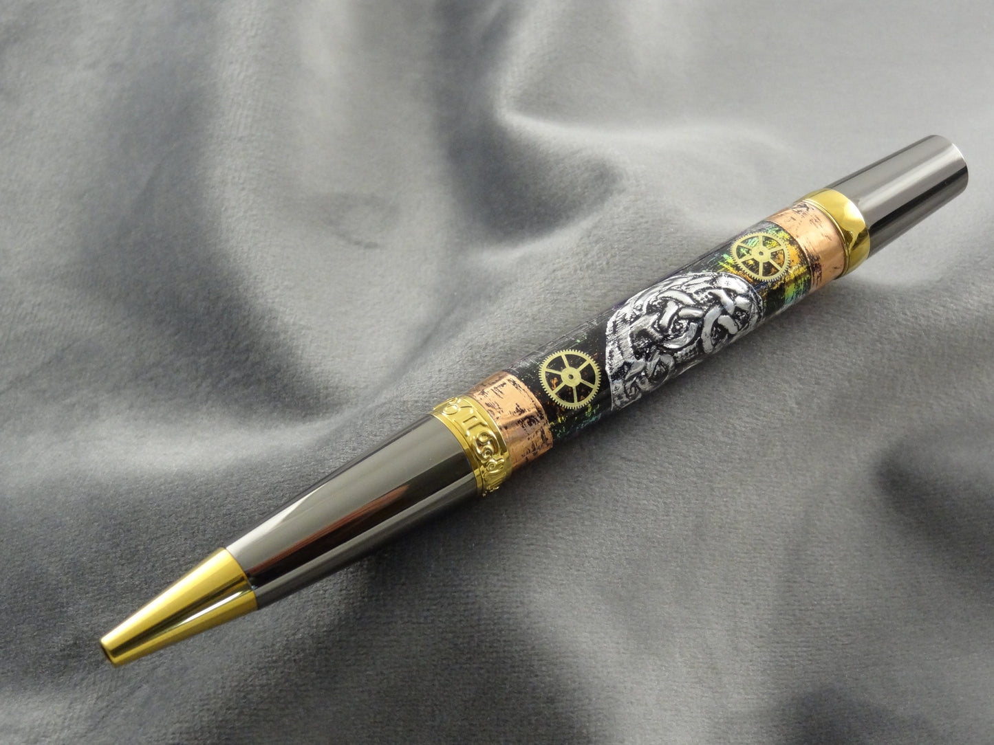 Zodiac Metalworks #40 Halo Watch Gears Ink Pen