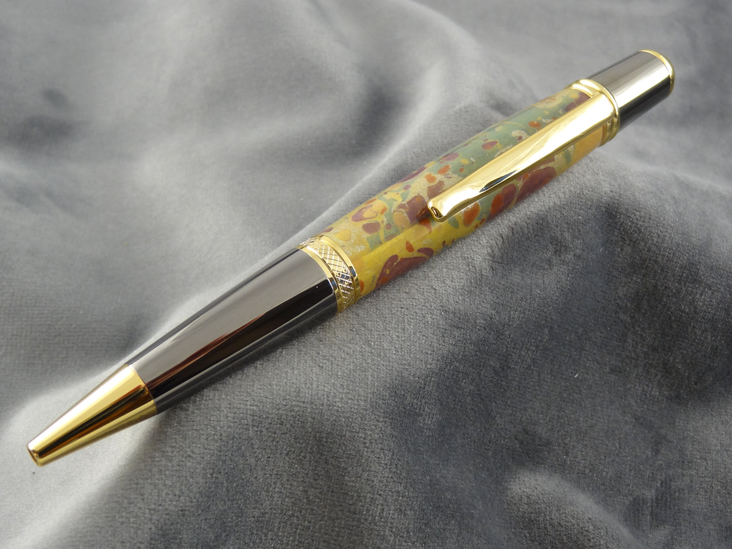 Marbled Paper Acrylic Ink Pen Lots of Dots