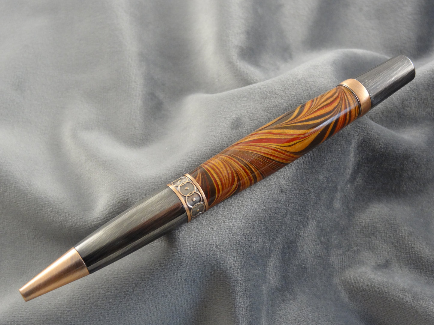 Marbled Paper Acrylic Ink Pen Copper