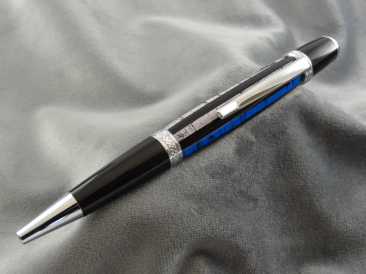 Thin Blue Line Acrylic Ink Pen