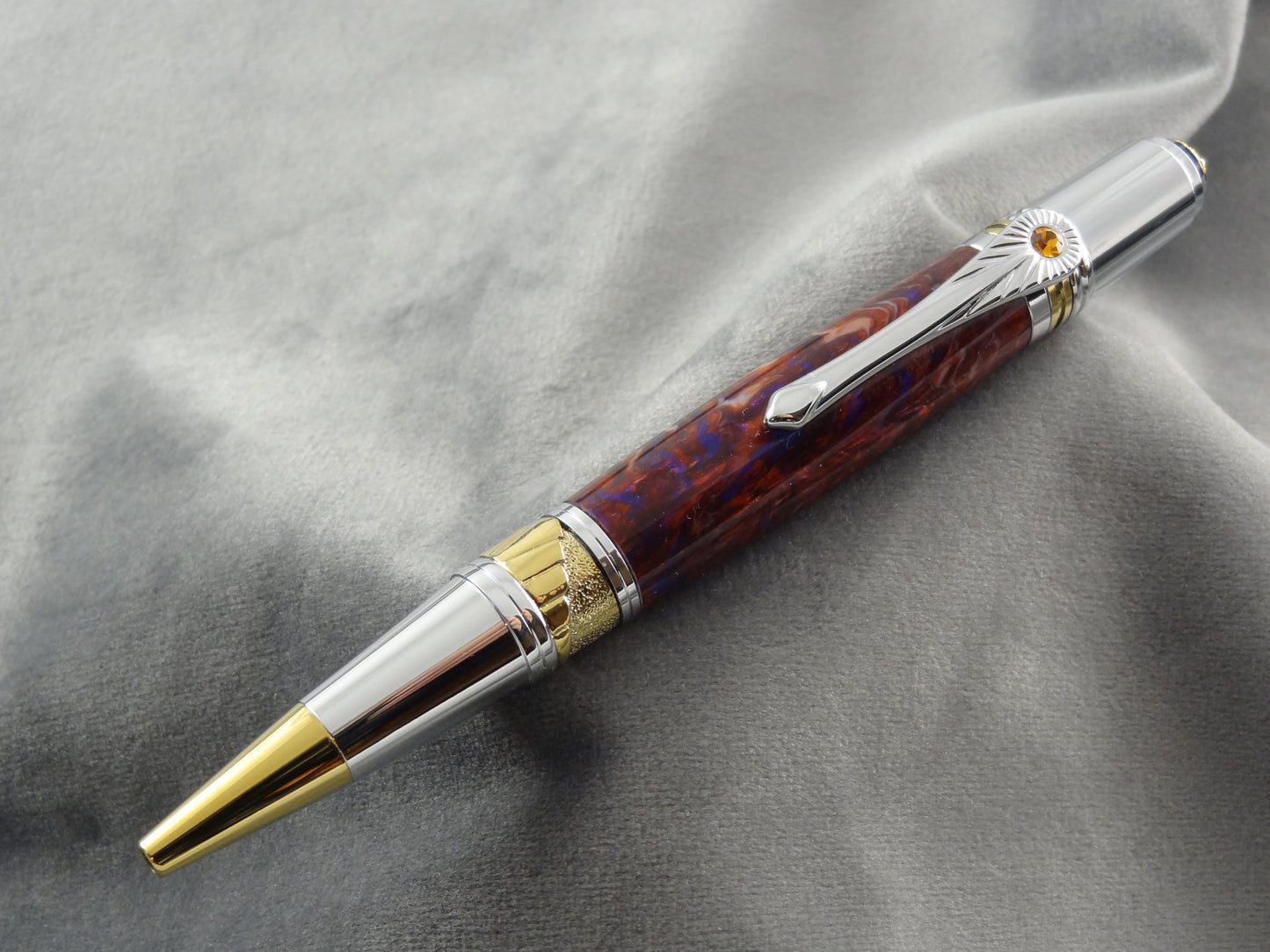 Art Deco Lavender Acrylic Ink Pen