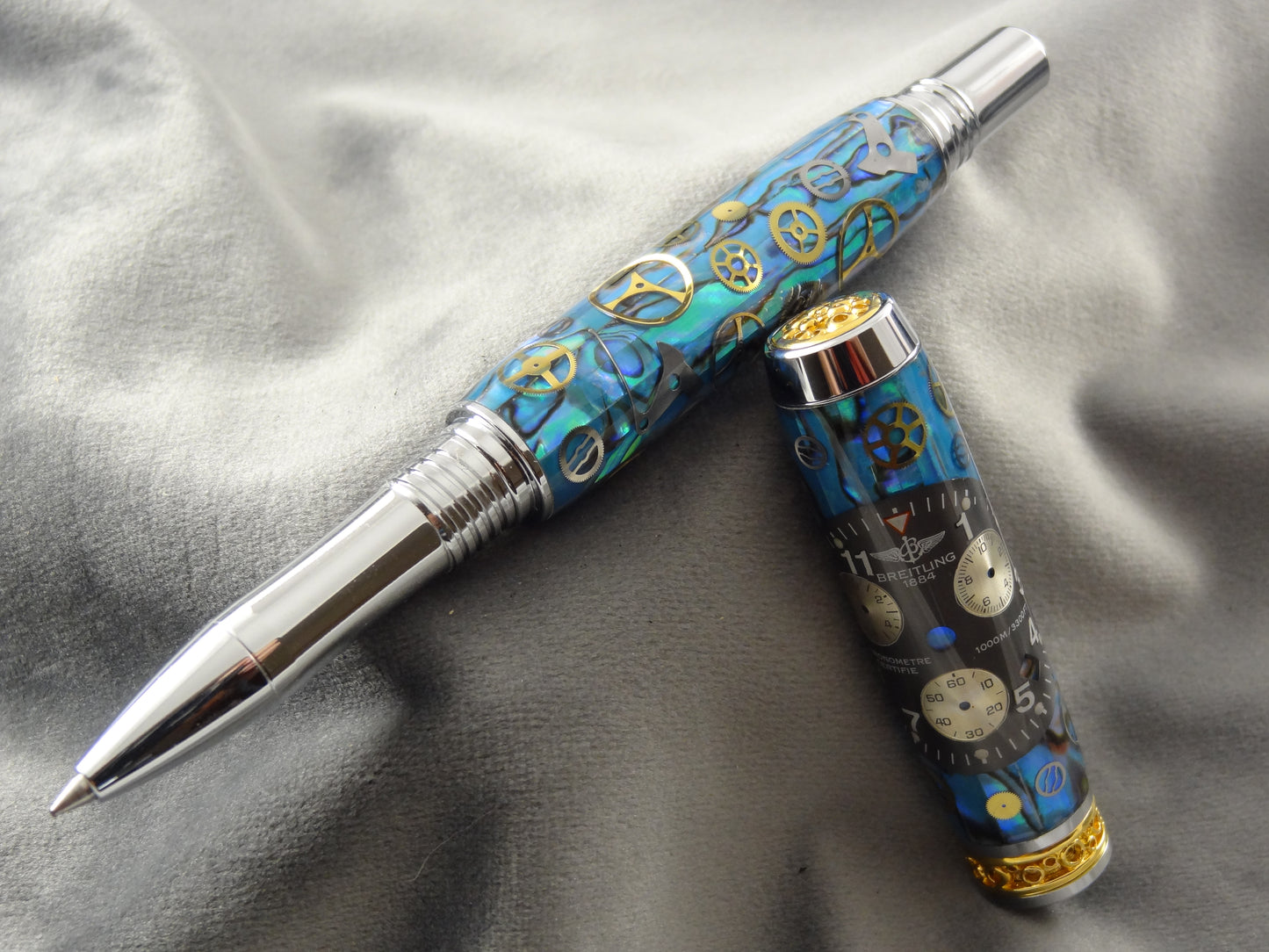 Breitling Watch Face and Parts Rollerball Ink Pen