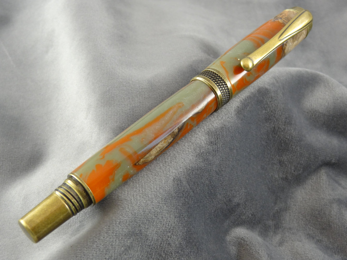 Rust and Bayberry in Maple Ink Pen