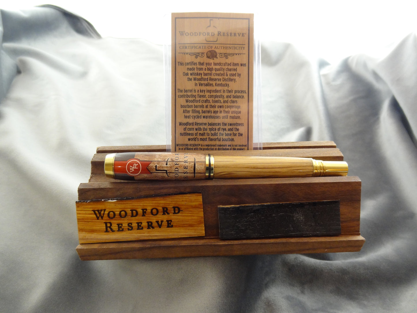 Bourbon Stave Rollerball Pen with COA