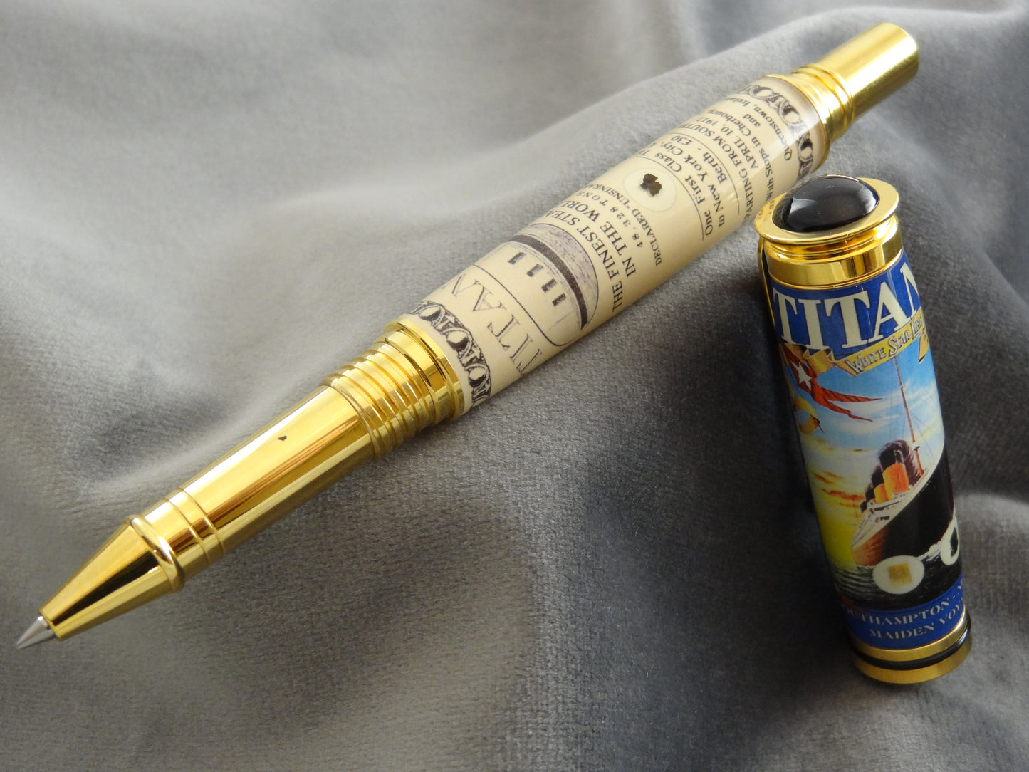 RMS TItanic Rollerball Pen with COA