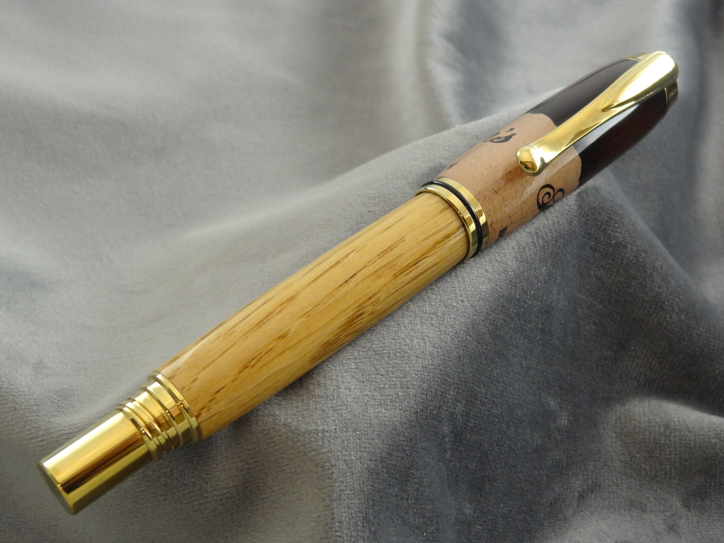 Bourbon Barrel Stave Rollerball Pen with COA