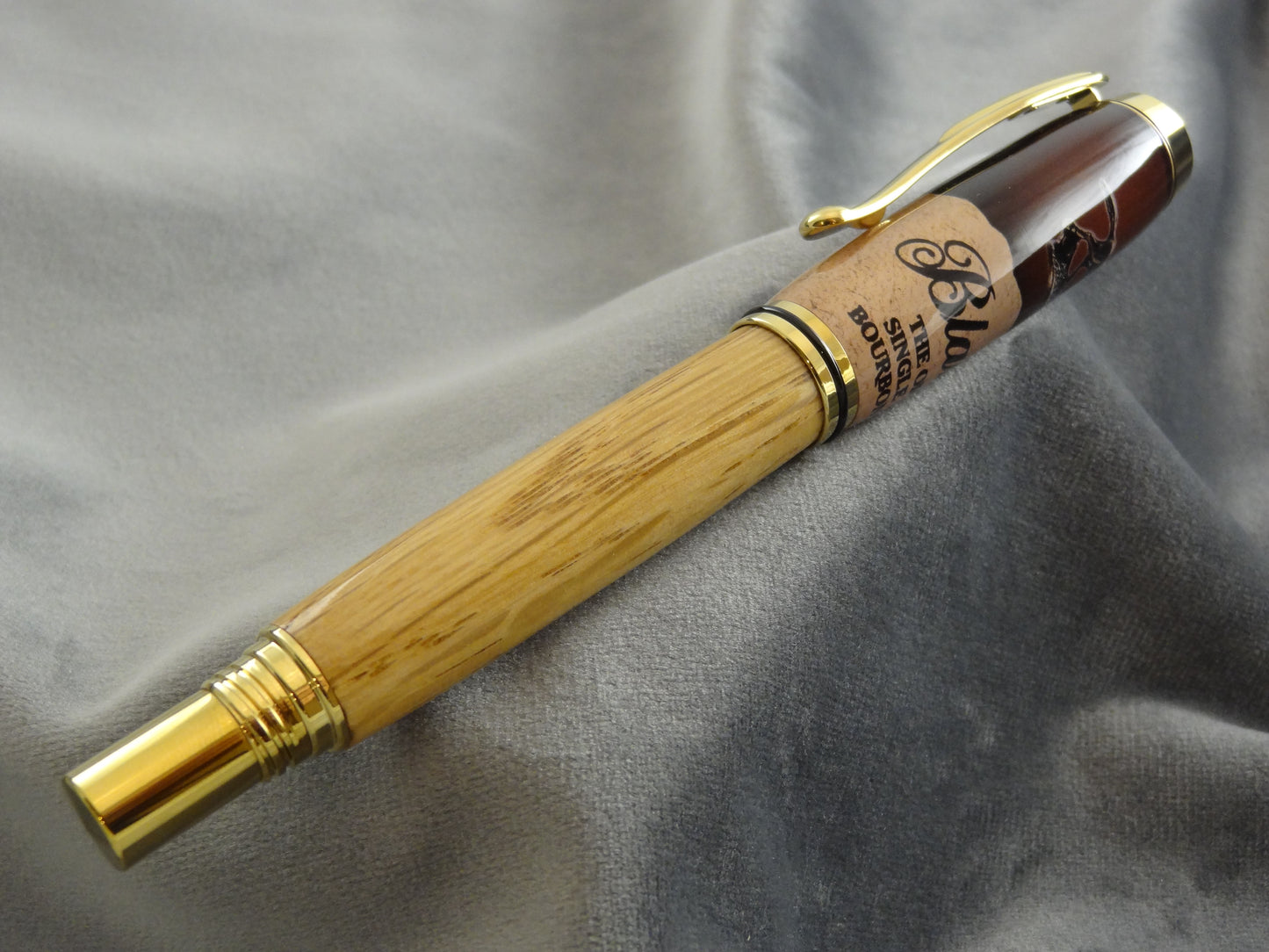 Bourbon Barrel Stave Rollerball Pen with COA