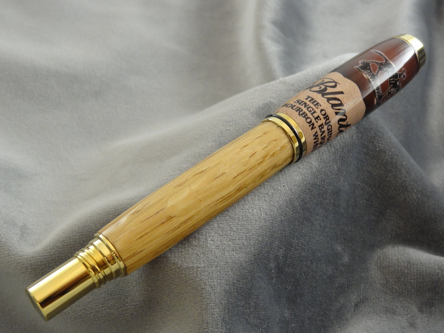 Bourbon Barrel Stave Rollerball Pen with COA