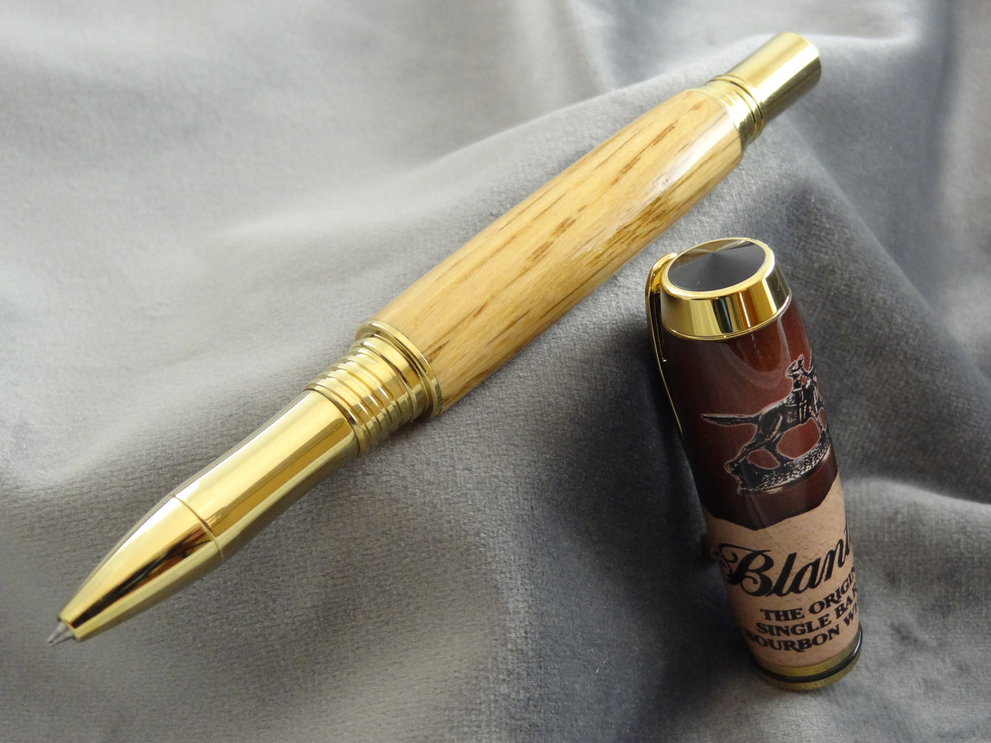 Bourbon Barrel Stave Rollerball Pen with COA