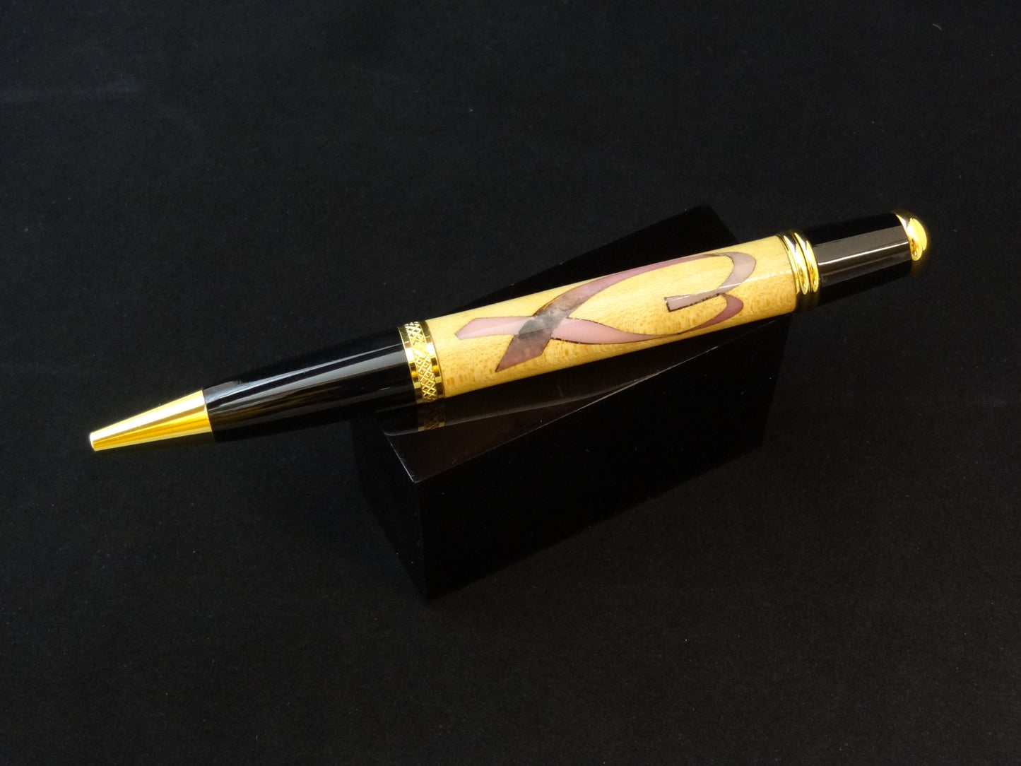 Purple Awareness Ribbon Inlay Ink Pen