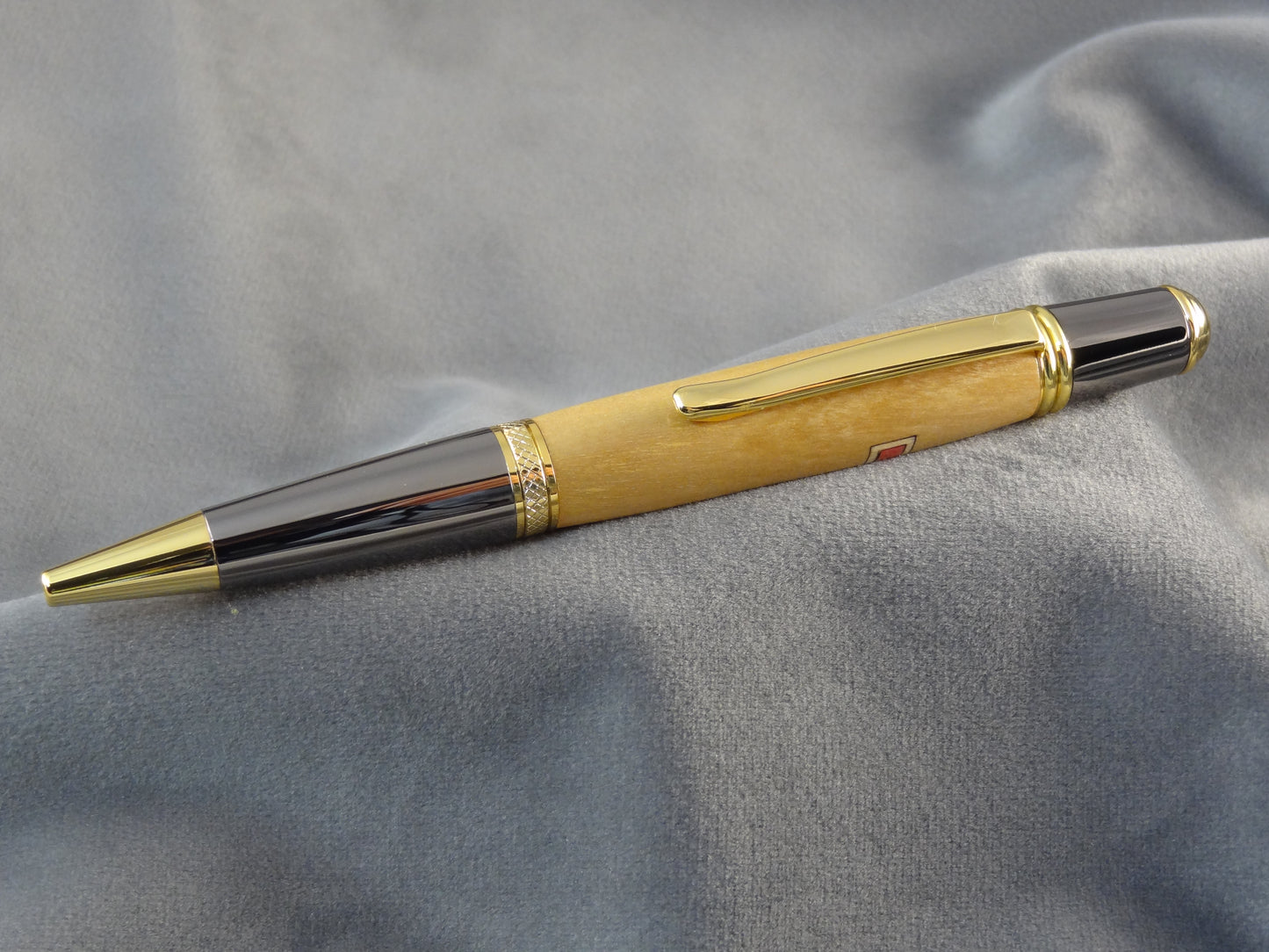 Bethlehem Olivewood with Red Cross Ink Pen and COA