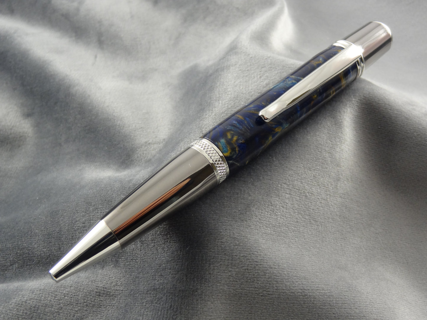 Golden Blue Flexigran Acrylic Ink Pen