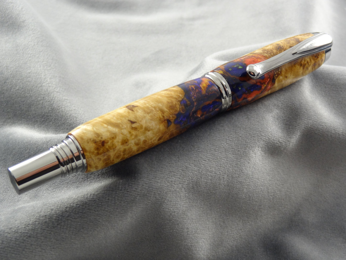 Black Ash Burl Hybrid Ink Pen