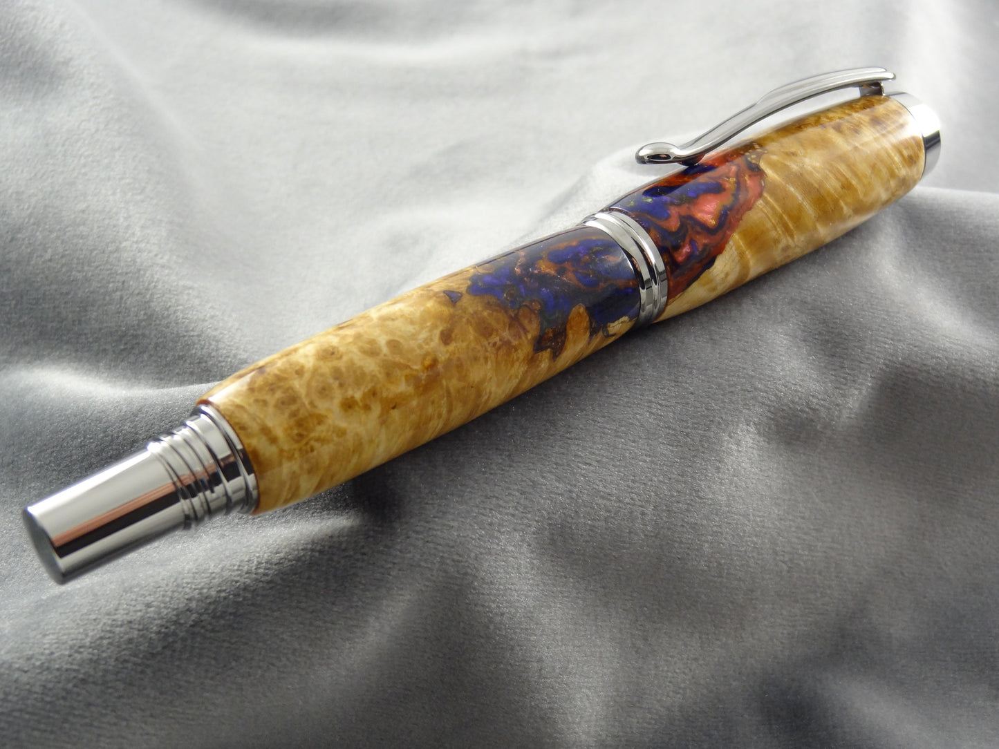 Black Ash Burl Hybrid Ink Pen