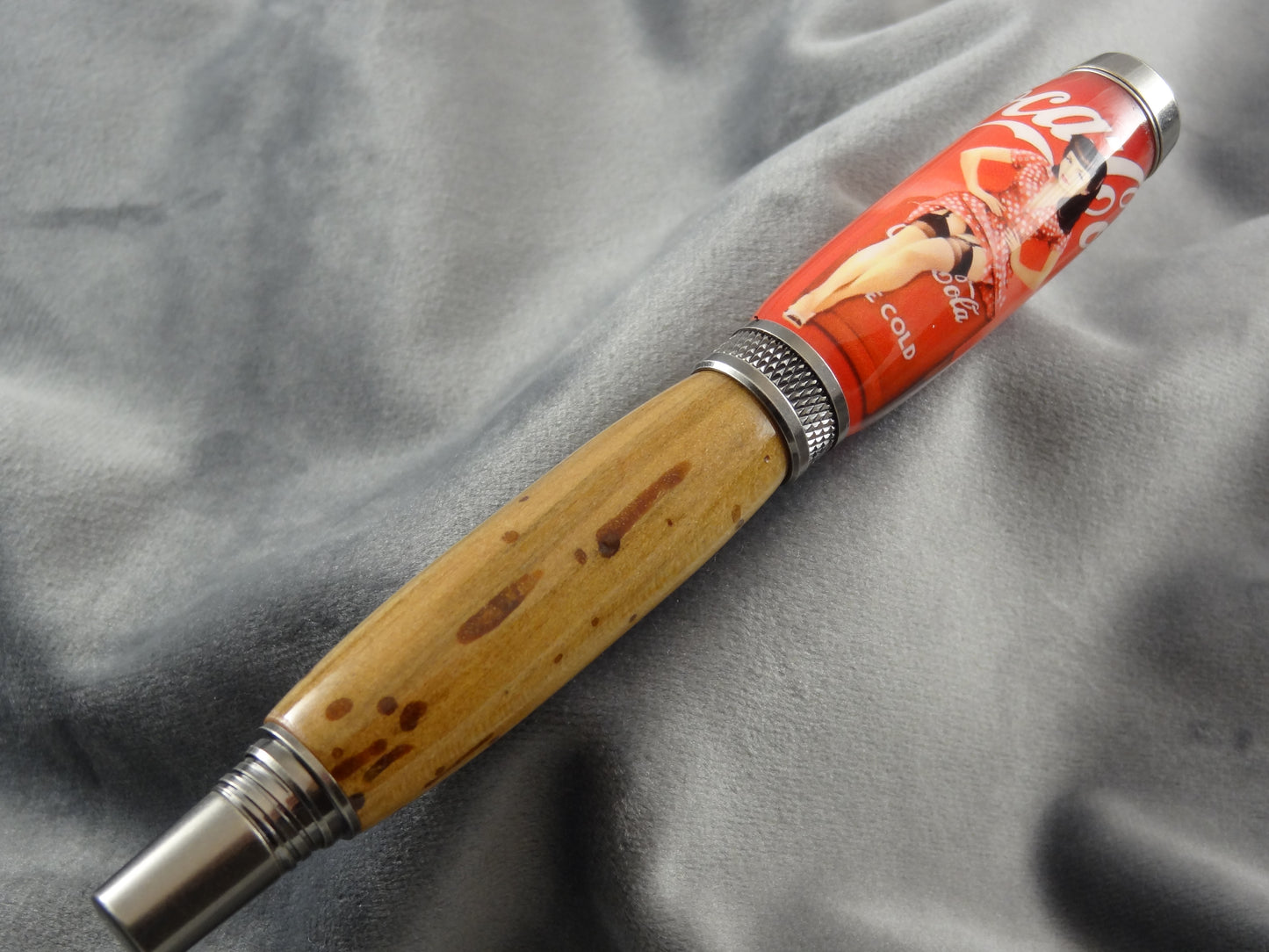 Coca Cola Pinup Barrel Historical Ink Pen