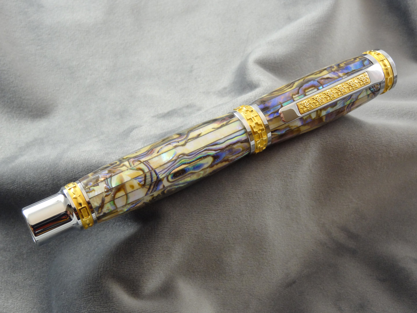 Abalone Sea Shell White Acrylic Ink Pen