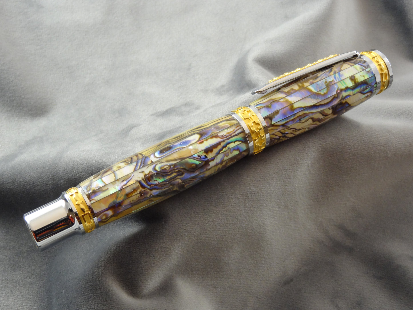 Abalone Sea Shell White Acrylic Ink Pen