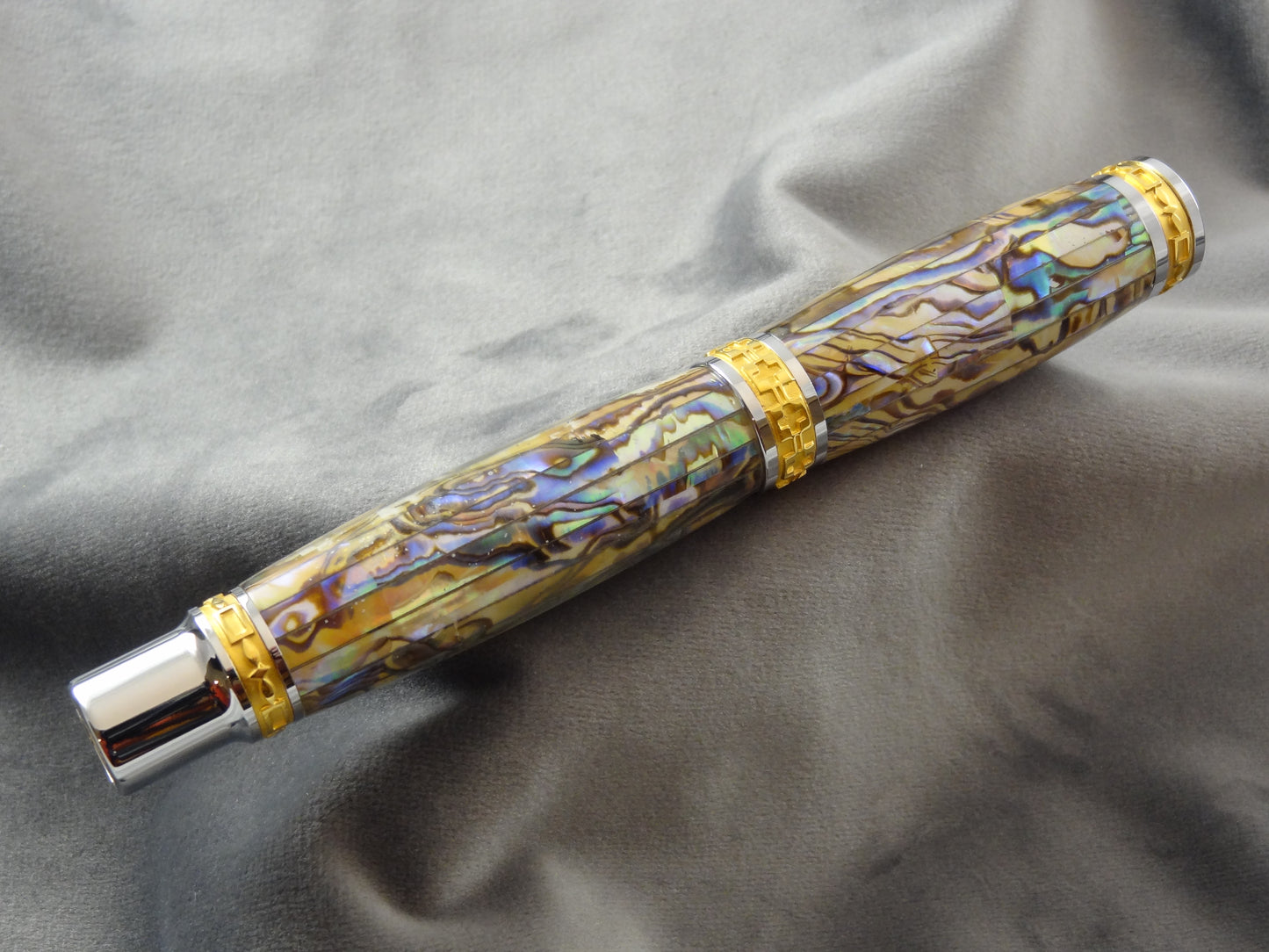 Abalone Sea Shell White Acrylic Ink Pen