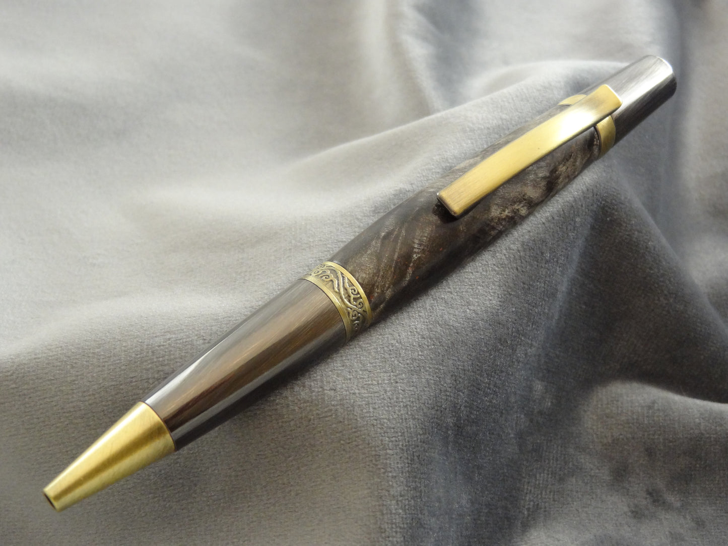Buckeye Burl Elegant Monarch Rollerball Pen