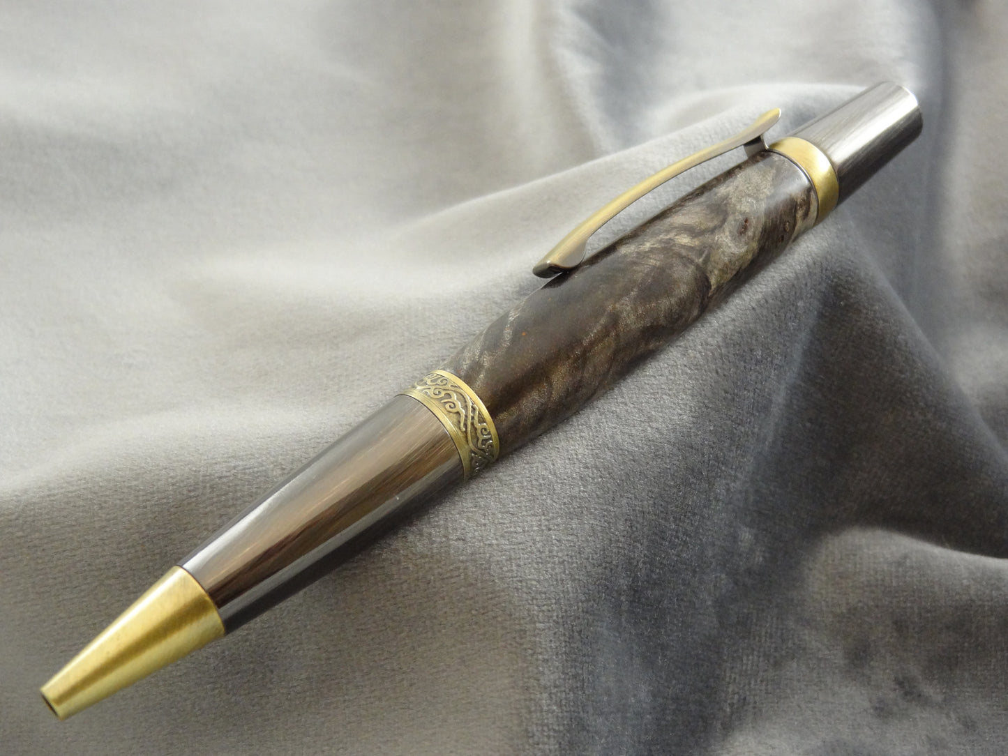 Buckeye Burl Elegant Monarch Rollerball Pen