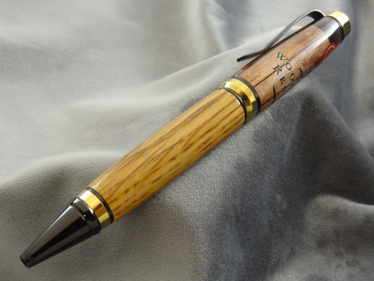 Bourbon Barrel Stave Ink Pen with COA