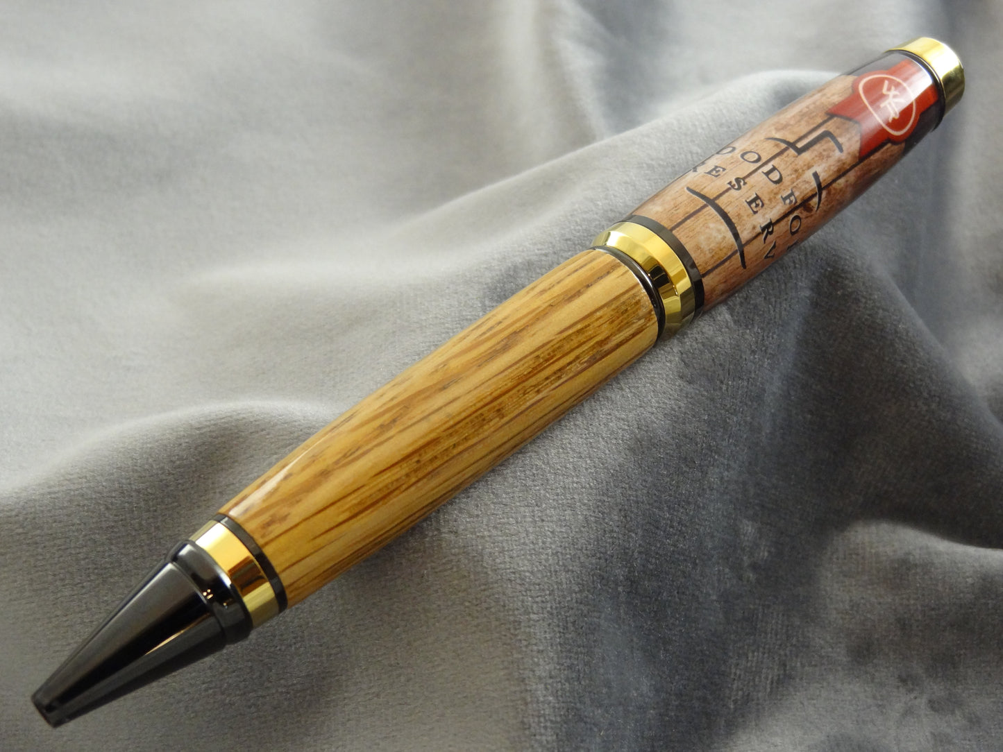 Bourbon Barrel Stave Ink Pen with COA