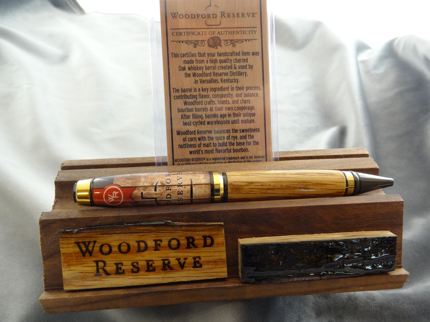 Bourbon Barrel Stave Ink Pen with COA