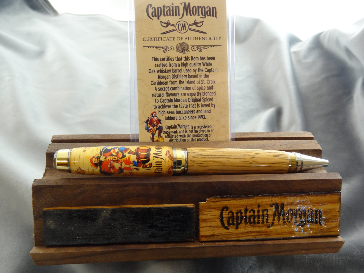 Bourbon Barrel Ink Pen with COA