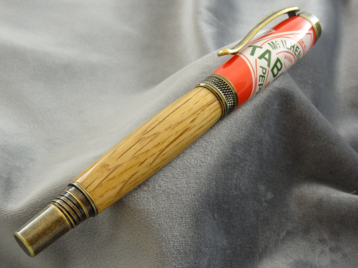 Tabasco White Oak Barrel Rollerball Pen