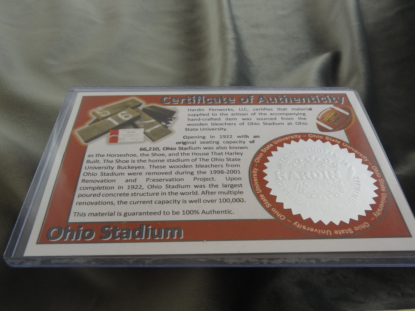 Ohio Rollerball Pen with COA