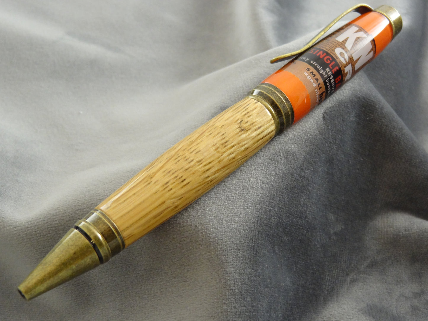 Bourbon Barrel Rollerball Pen with COA
