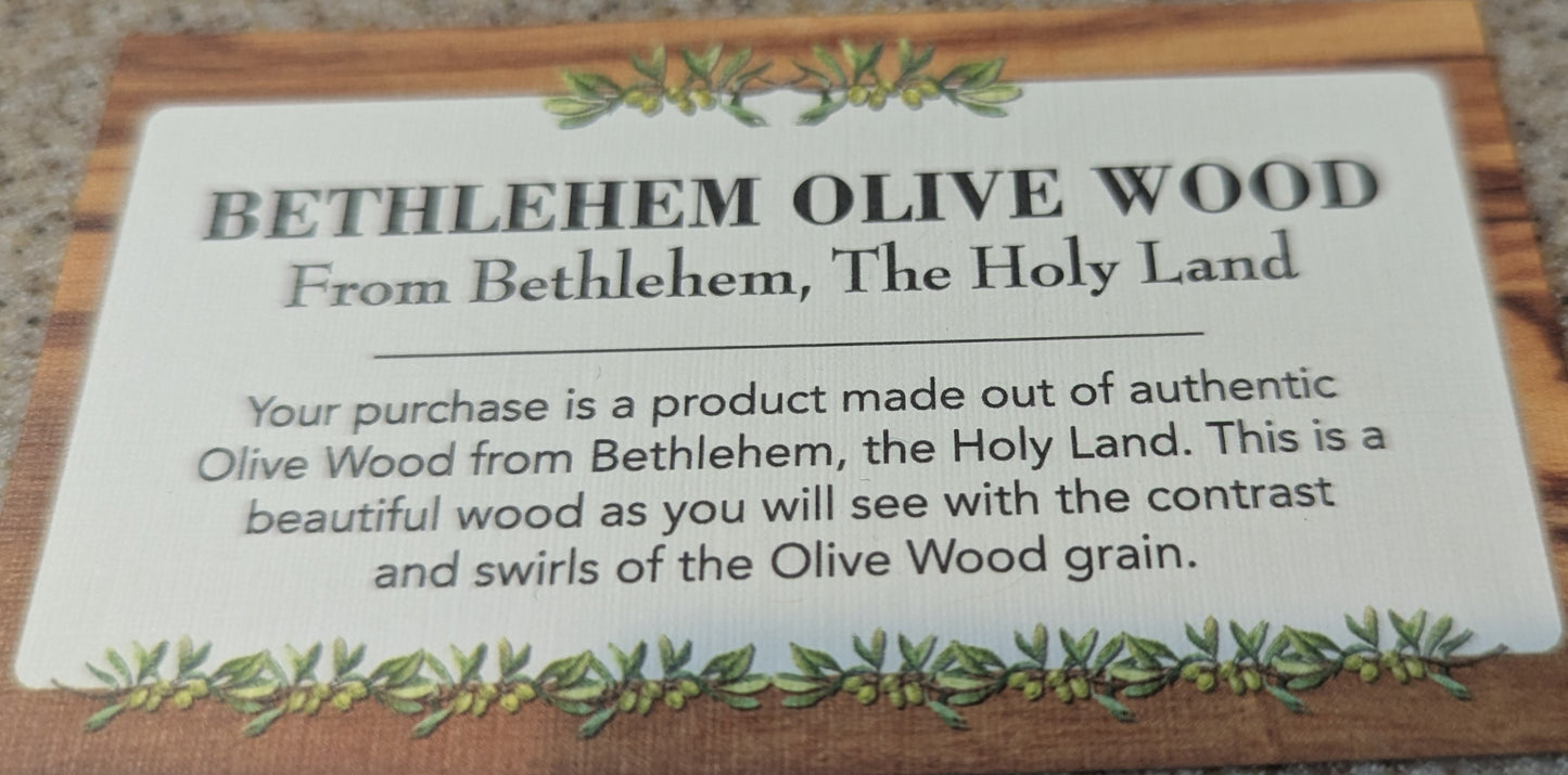 Amazing Grace Bethlehem Olive Wood Ink Pen with COA