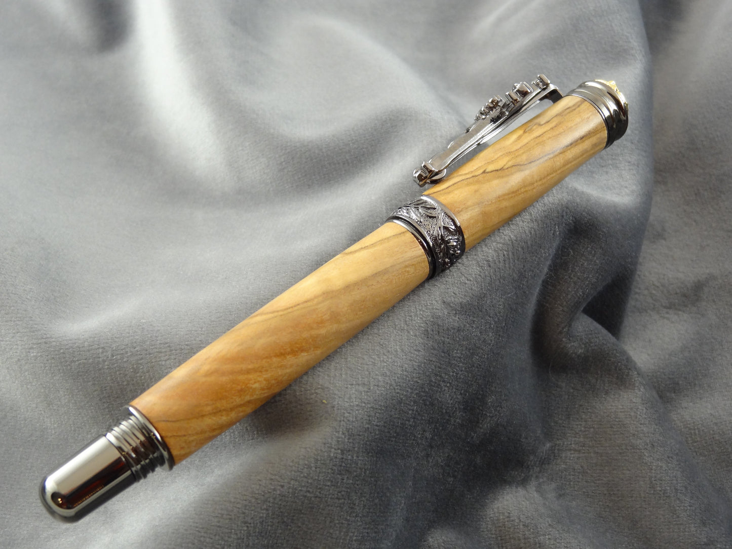 Amazing Grace Bethlehem Olive Wood Ink Pen with COA