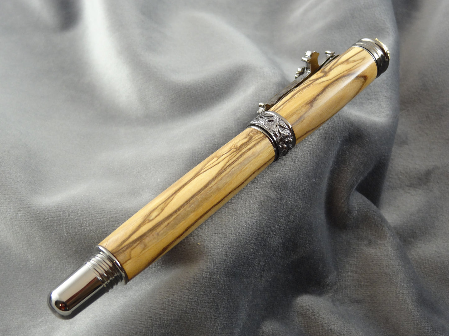 Amazing Grace Bethlehem Olive Wood Ink Pen with COA