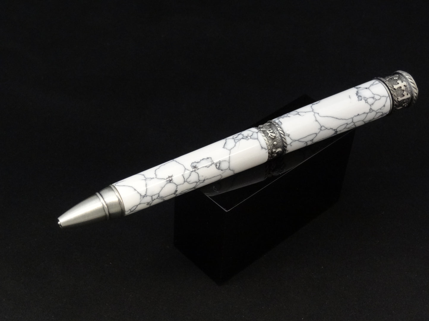 Faith Hope & Love Tru-Stone White Marble Pen