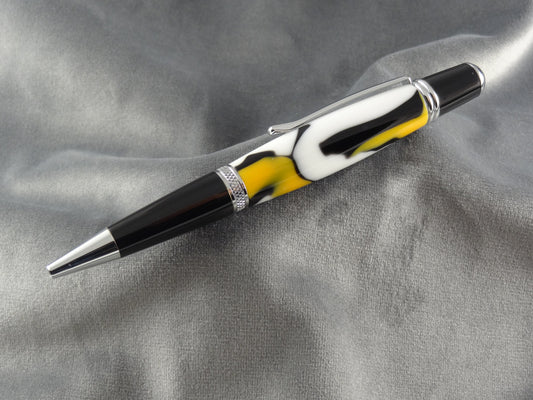 Black Yellow White Acrylic Pen