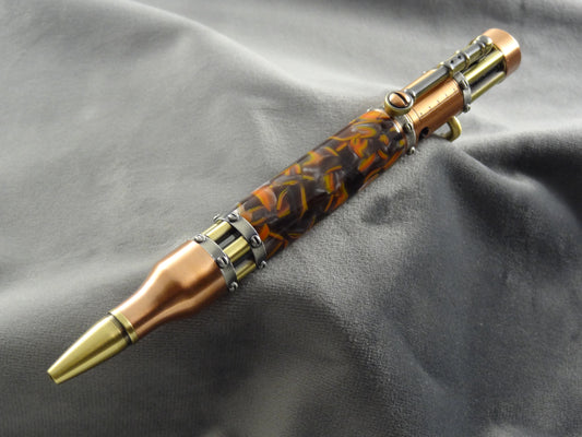 Steampunk Fractured Lava Ink Pen