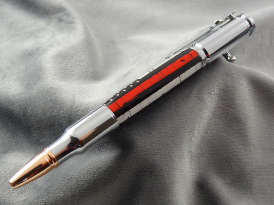 Thin Red Line Flag Ink Pen