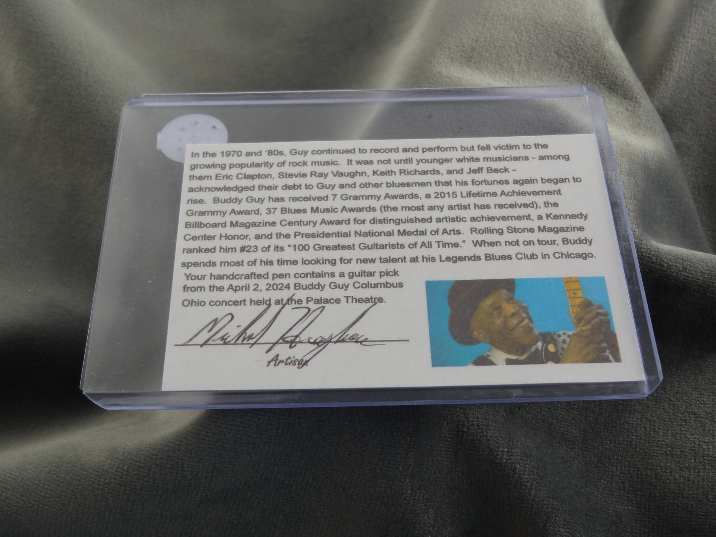 Buddy Guy Musical Ink Pen with COA
