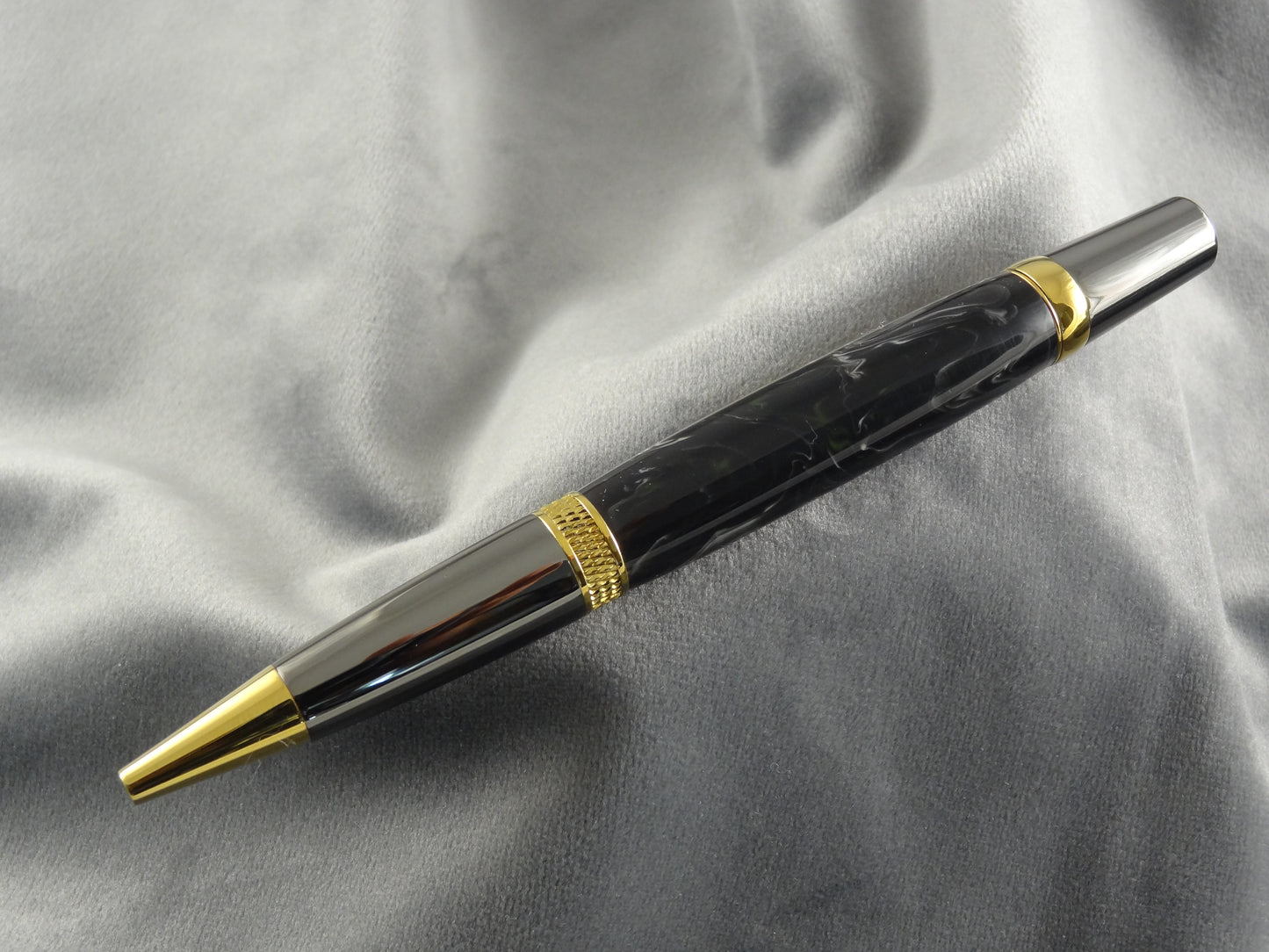 Midnight Sky With Wisps of Moon Acrylic Pen