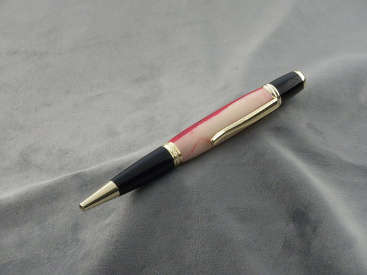 Red and Cream Ink Pen