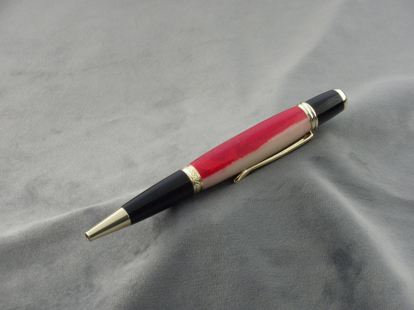 Red and Cream Ink Pen