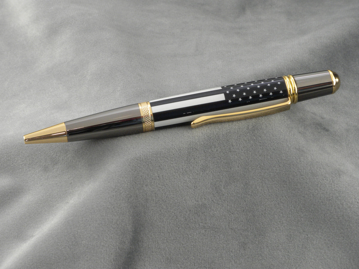 Thin Blue Line Acrylic Ink Pen