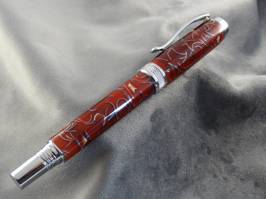 Raffir Red with Aluminum Ink Pen