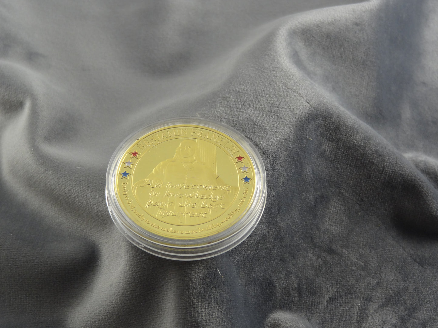 Benjamin Franklin Historical Ink Pen with COA and Coin